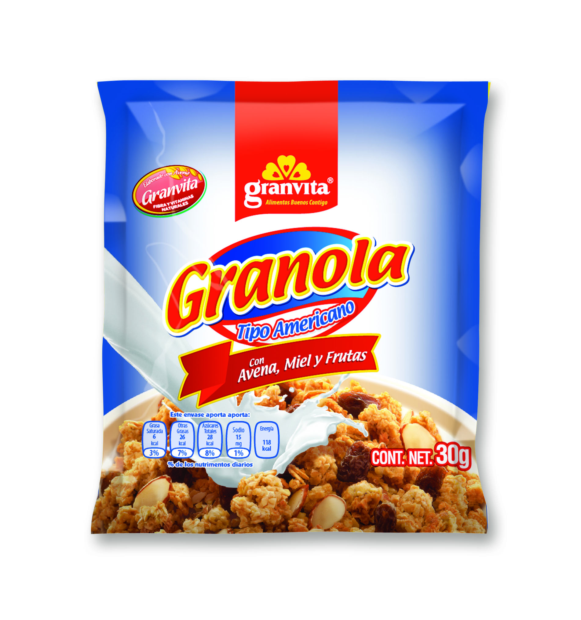 Granola American Style Packet 30g Grupo vida